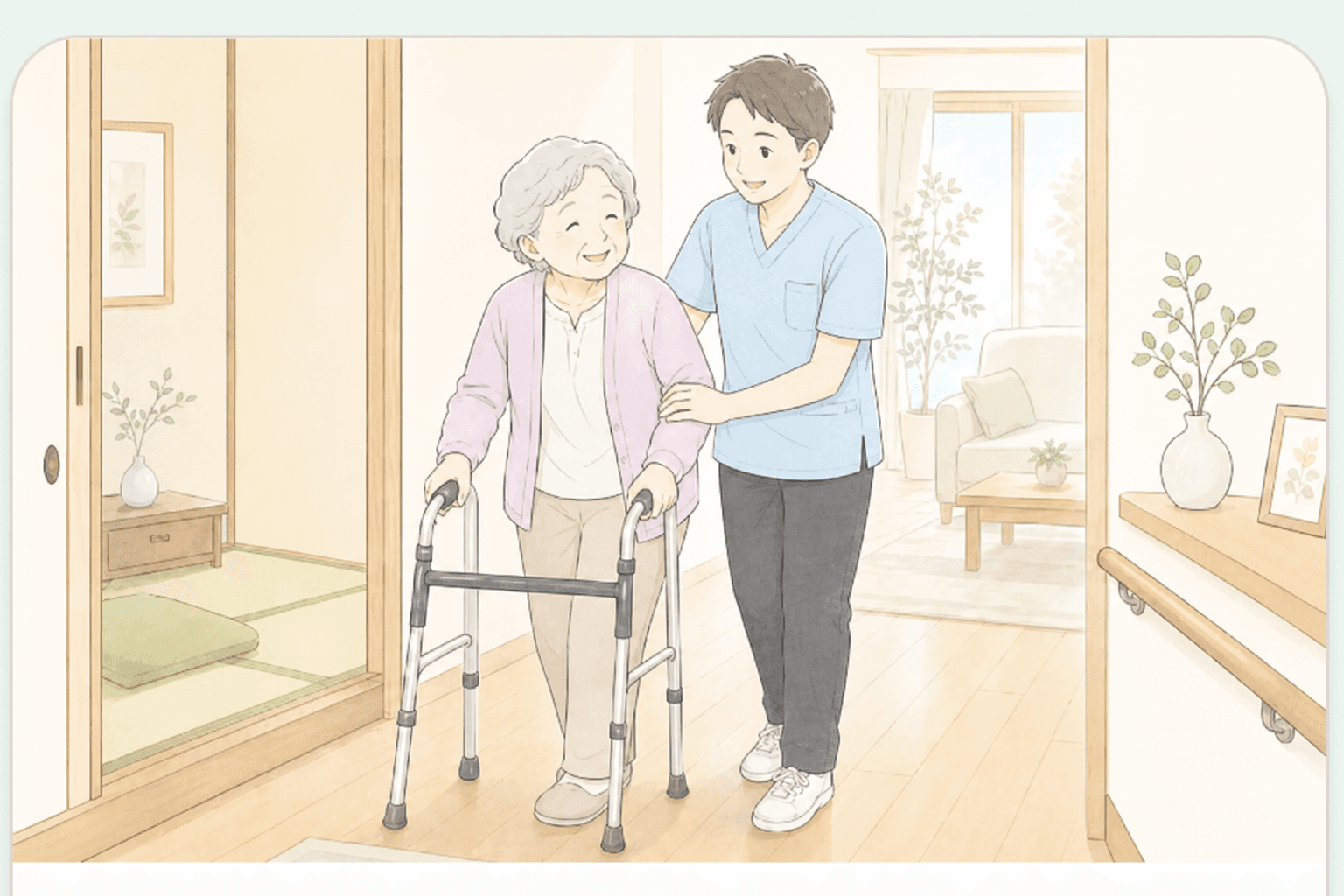 訪問リハビリのイラスト